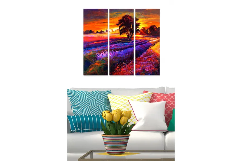 Tavla Scenic 3-pack Flerfärgad - 20x50 cm - Inredning & dekor - Tavlor & konst - Canvastavla