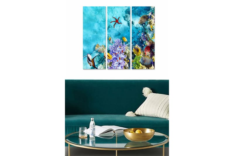 Tavla Scenic 3-pack Flerfärgad, 20x50 cm