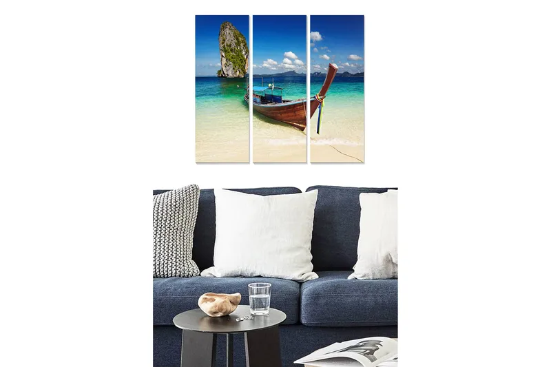 Tavla Scenic 3-pack Flerfärgad, 20x50 cm