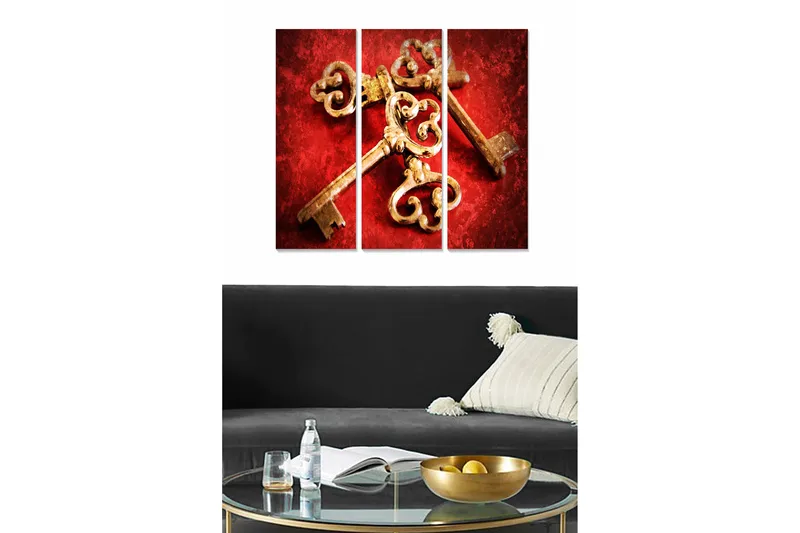 Tavla Scenic 3-pack Flerfärgad, 20x50 cm