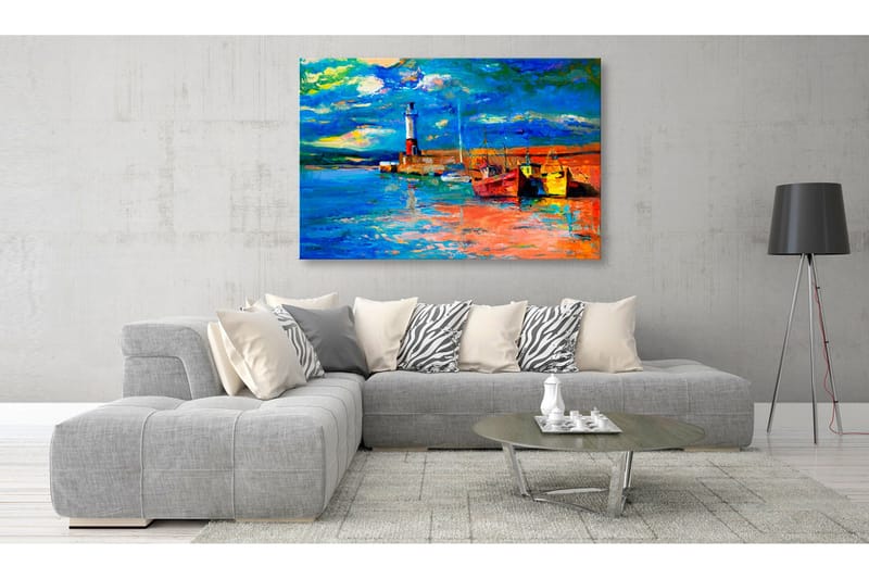 Tavla Seaside Landscape: The Lighthouse 90x60, Artgeist sp. z o. o.