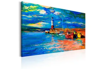 Tavla Seaside Landscape: The Lighthouse 90x60 - Artgeist sp. z o. o. - Inredning & dekor - Tavlor & konst - Canvastavla