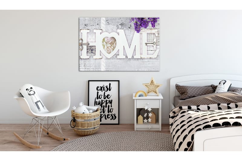 Tavla Secret Of Happiness 90X60 Vit - Artgeist sp. z o. o. - Inredning & dekor - Tavlor & konst - Canvastavla