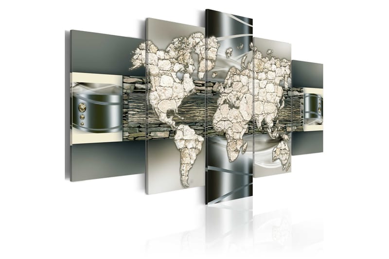 Tavla See The World In Stone 100X50 Grå|Beige|Vit - Artgeist sp. z o. o. - Inredning & dekor - Tavlor & konst - Canvastavla