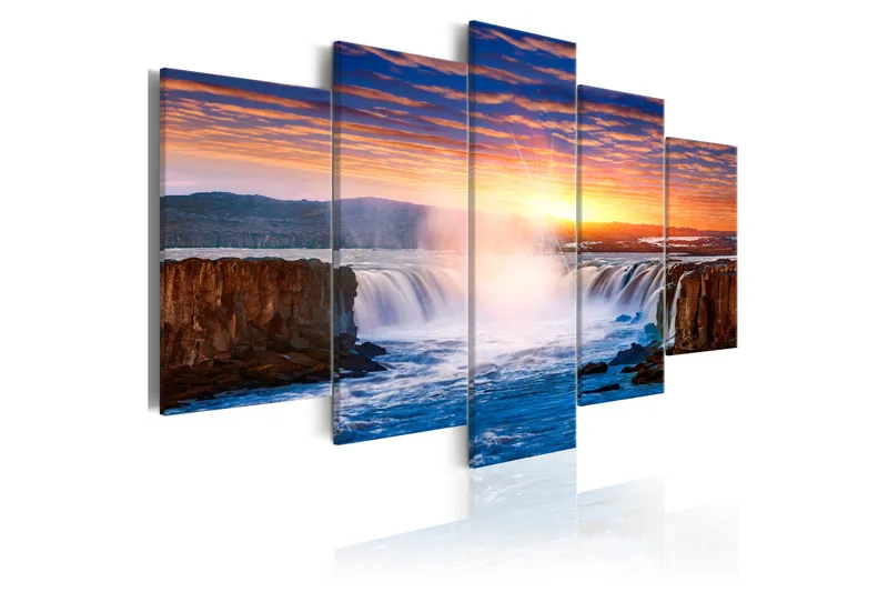 Tavla Selfoss Waterfall Iceland 200X100 Flerfärgad, Artgeist sp. z o. o.