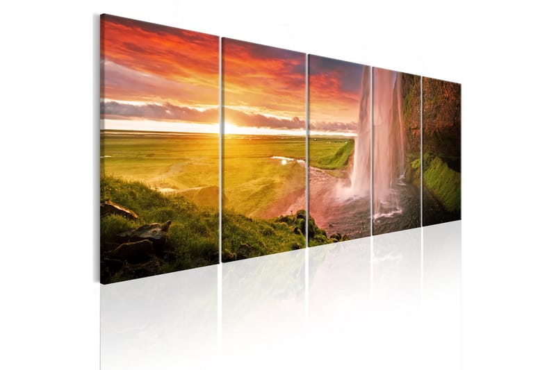 Tavla Seljalandsfoss Waterfall 225x90, Artgeist sp. z o. o.