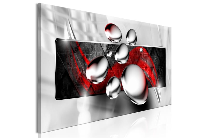 TAVLA Shiny Stones (1 Part) Narrow Red 120x40 - Artgeist sp. z o. o. - Inredning & dekor - Tavlor & konst - Canvastavla