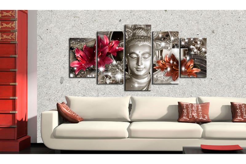 Tavla Silver Contemplation 100X50 Flerfärgad|Vit - Artgeist sp. z o. o. - Inredning & dekor - Tavlor & konst - Canvastavla