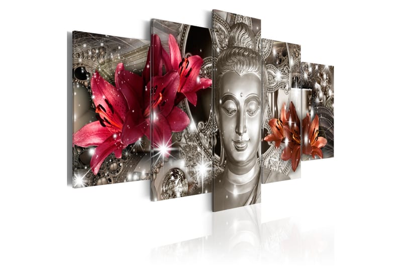 Tavla Silver Contemplation 200X100 Flerfärgad|Vit, Artgeist sp. z o. o.