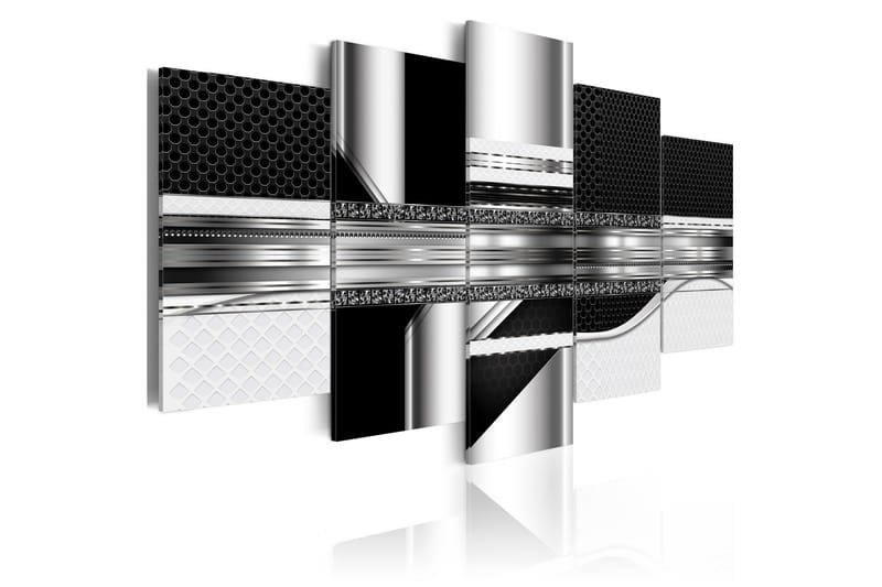 Tavla Silver Cut 100X50 Grå|Vit|Svart - Artgeist sp. z o. o. - Inredning & dekor - Tavlor & konst - Canvastavla