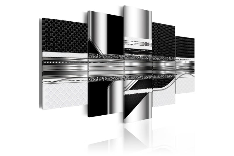 Tavla Silver Cut 100X50 Grå|Vit|Svart, Artgeist sp. z o. o.