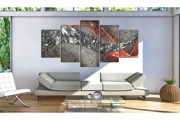 Tavla Silver Fire 100x50 - Artgeist sp. z o. o. - Inredning & dekor - Tavlor & konst - Canvastavla