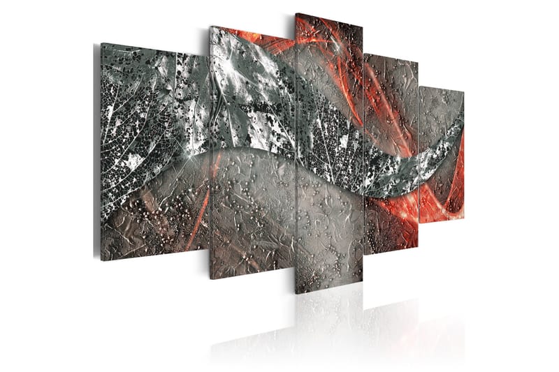 Tavla Silver Fire 100X50 Flerfärgad|Grå, Artgeist sp. z o. o.