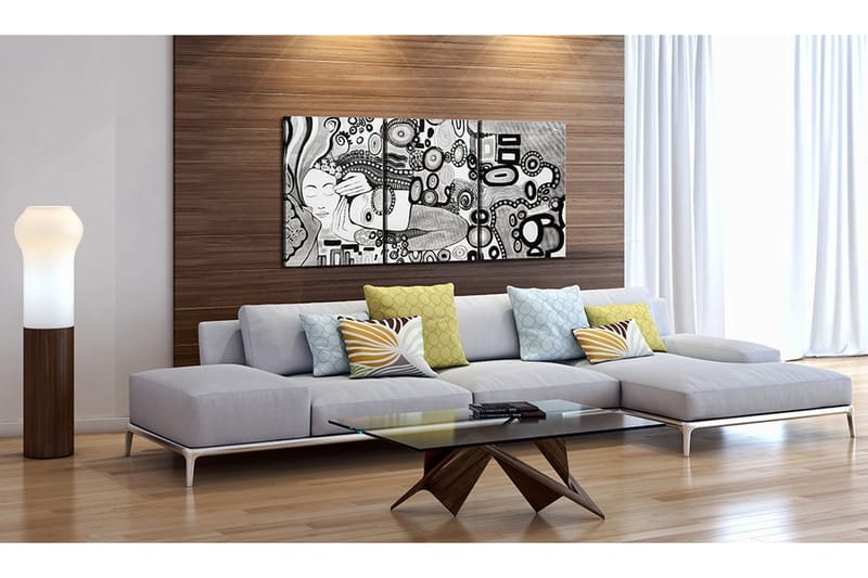 TAVLA Silver Kiss 60x30 - Artgeist sp. z o. o. - Inredning & dekor - Tavlor & konst - Canvastavla