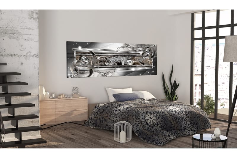 Tavla Silver Source 135X45 Grå|Vit - Artgeist sp. z o. o. - Inredning & dekor - Tavlor & konst - Canvastavla