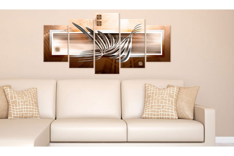 Tavla Silver Waves 200X100 Brun - Artgeist sp. z o. o. - Inredning & dekor - Tavlor & konst - Canvastavla