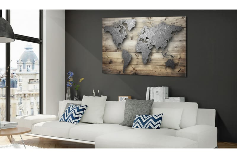 TAVLA Silver World 120x80 - Artgeist sp. z o. o. - Inredning & dekor - Tavlor & konst - Canvastavla