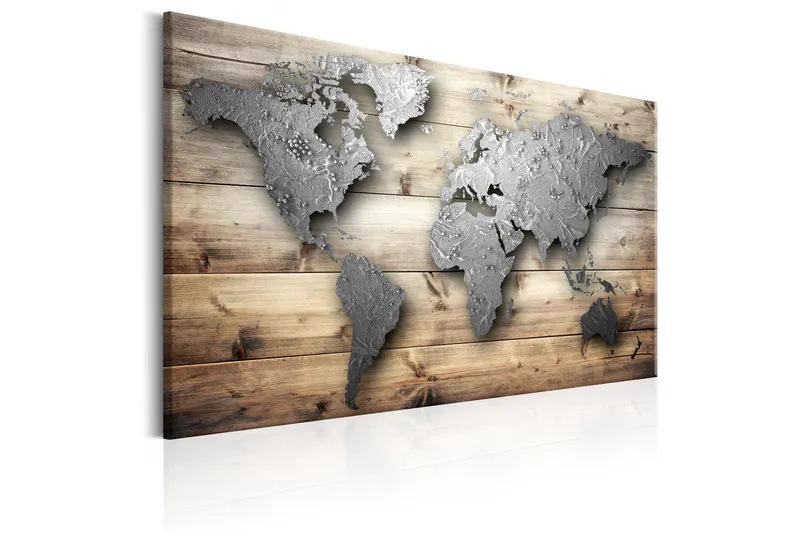 TAVLA Silver World 60x40 - Artgeist sp. z o. o. - Inredning & dekor - Tavlor & konst - Canvastavla