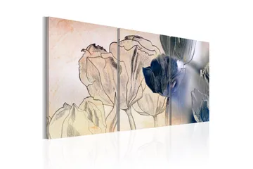 Tavla Sketch of Tulips 120x60 - Artgeist sp. z o. o. - Inredning & dekor - Tavlor & konst - Canvastavla