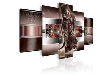 Tavla Sleeping Buddha In Reds 100x50
