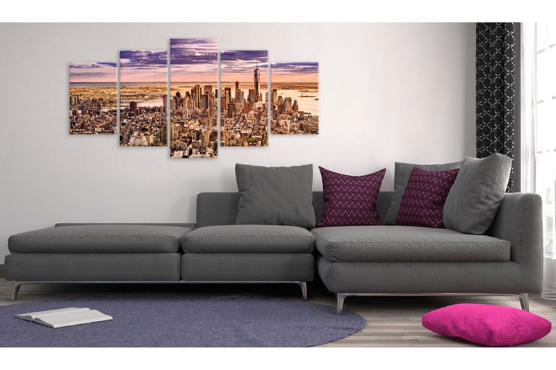 Tavla Sleeplessness In New York 200x100 - Artgeist sp. z o. o. - Inredning & dekor - Tavlor & konst - Canvastavla