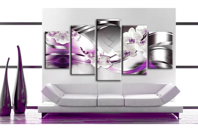 Tavla Small Things 100X50 Lila|Rosa|Vit - Artgeist sp. z o. o. - Inredning & dekor - Tavlor & konst - Canvastavla