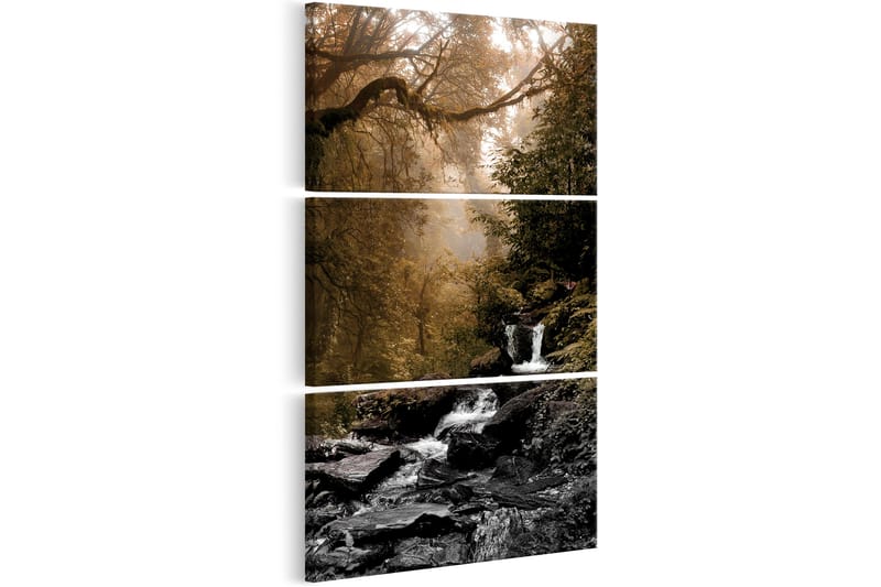 Tavla Small Waterfall 60X120 Brun Landskap - Artgeist sp. z o. o. - Inredning & dekor - Tavlor & konst - Canvastavla