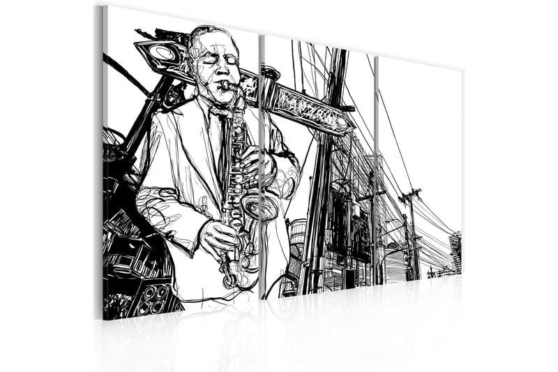 Tavla Snygg Melodier 120X80 Svart|Vit - Artgeist sp. z o. o. - Inredning & dekor - Tavlor & konst - Canvastavla