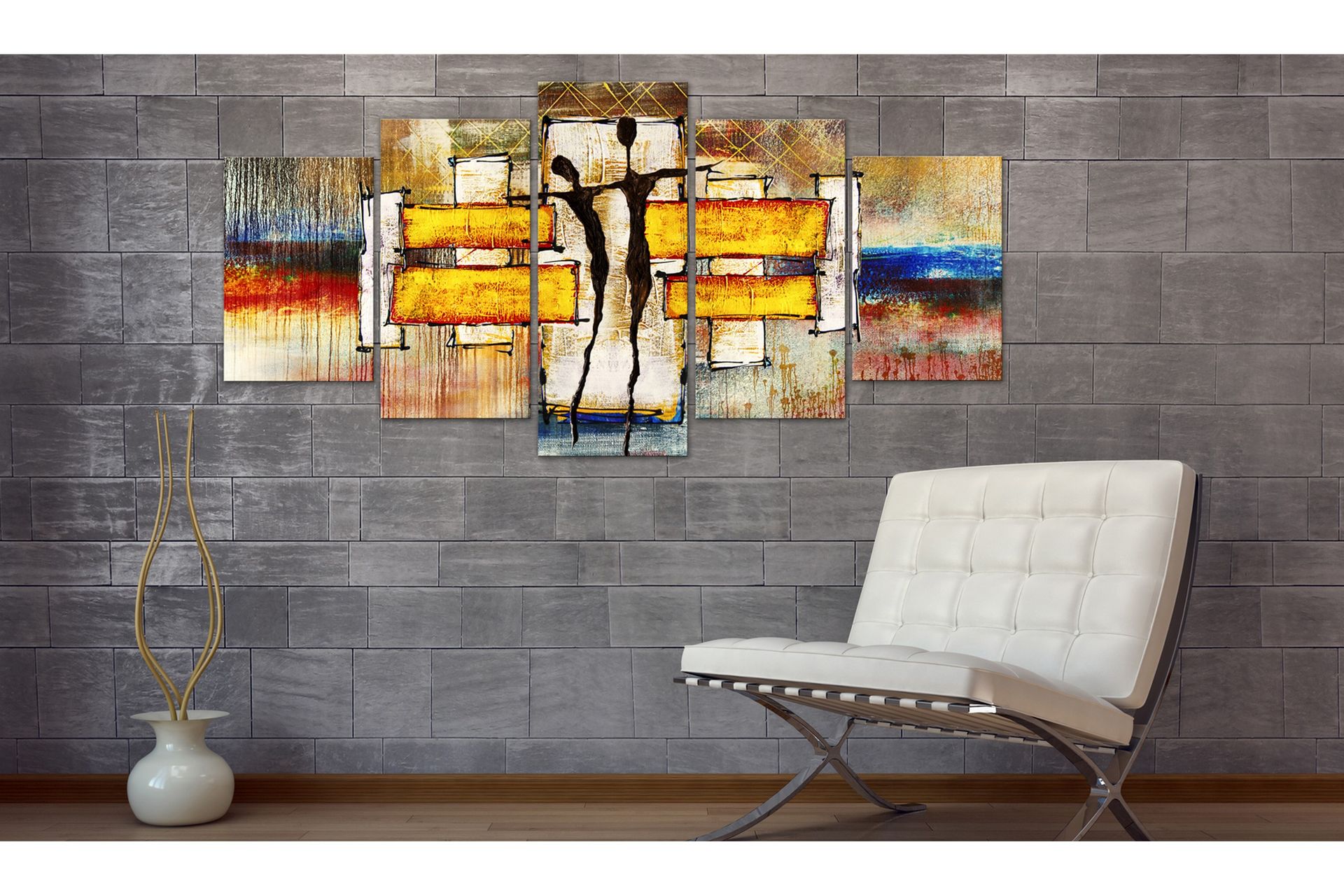 Tavla Solar Tango 100X50 Flerfärgad - Artgeist sp. z o. o. - Inredning & dekor - Tavlor & konst - Canvastavla