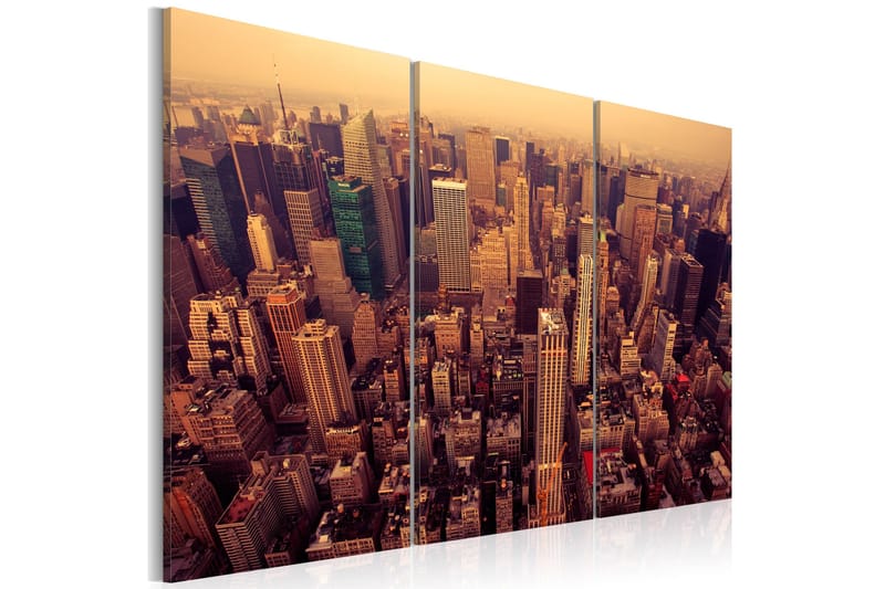 Tavla Solnedgång Över New York 120x80, Artgeist sp. z o. o.