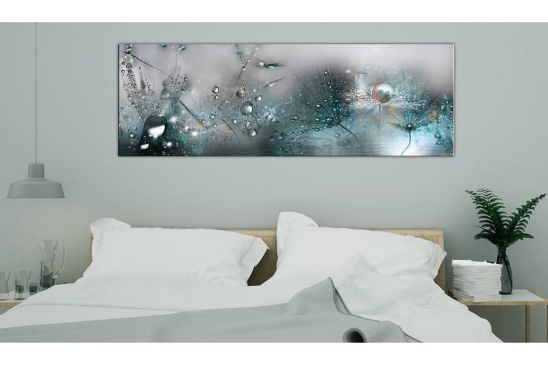 Tavla Sonata In Blue 135X45 Blå|Grå - Artgeist sp. z o. o. - Inredning & dekor - Tavlor & konst - Canvastavla