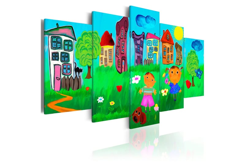 Tavla Sorglös Barndom 100x50, Artgeist sp. z o. o.