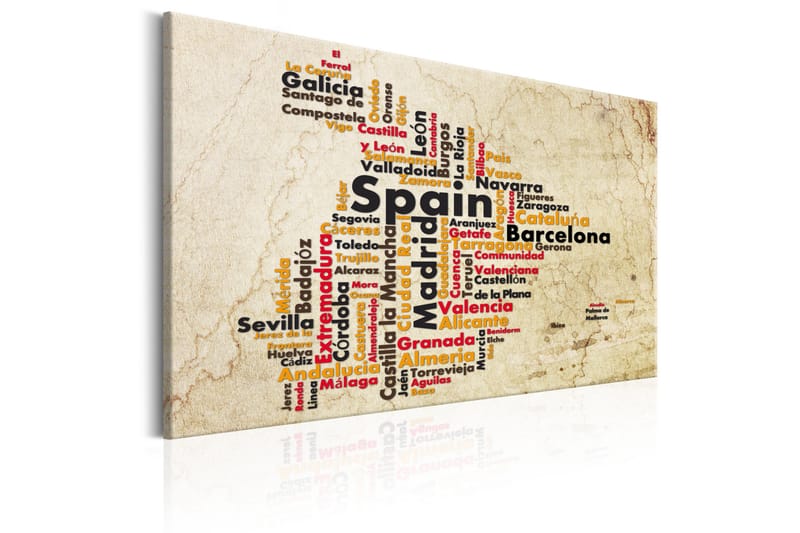Tavla Spanish Cities (ES) 120x80 - Inredning & dekor - Tavlor & konst - Canvastavla