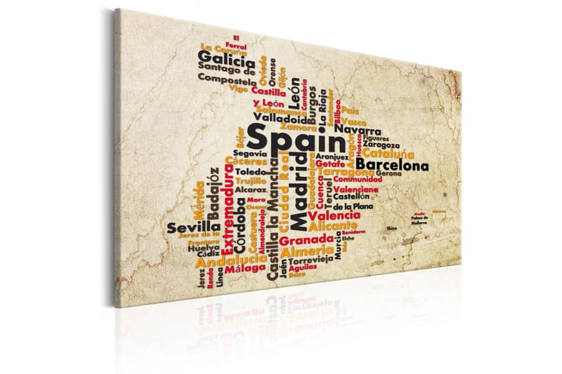 TAVLA Spanish Cities (ES) 60x40 - Artgeist sp. z o. o. - Inredning & dekor - Tavlor & konst - Canvastavla