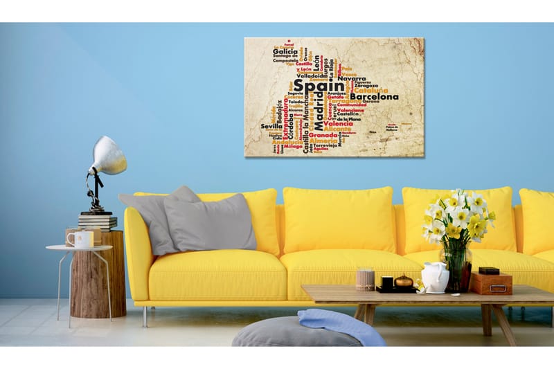 TAVLA Spanish Cities (ES) 90x60, Artgeist sp. z o. o.