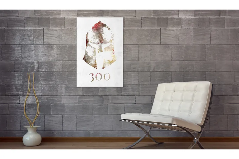 Tavla Sparta Fearless Warriors 60X90 Flerfärgad|Vit - Artgeist sp. z o. o. - Inredning & dekor - Tavlor & konst - Canvastavla