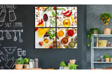Tavla Spices Of The World 4 Parts 40x40 - Artgeist sp. z o. o. - Inredning & dekor - Tavlor & konst - Canvastavla