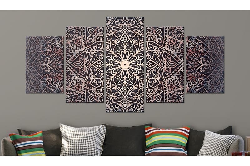 Tavla Spiritual Finely 100X50 Flerfärgad|Röd - Artgeist sp. z o. o. - Inredning & dekor - Tavlor & konst - Canvastavla