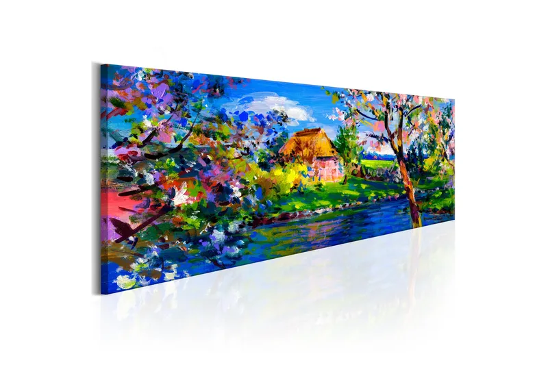 Tavla Spring Charm 135X45 Flerfärgad - Artgeist sp. z o. o. - Inredning & dekor - Tavlor & konst - Canvastavla