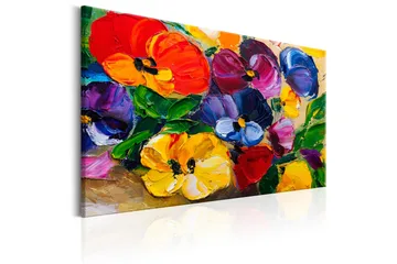 Tavla Spring Pansies 60x40 - Artgeist sp. z o. o. - Inredning & dekor - Tavlor & konst - Canvastavla