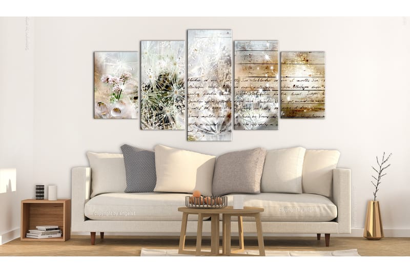 Tavla Starry Dandelions Ii 100X50 Flerfärgad - Artgeist sp. z o. o. - Inredning & dekor - Tavlor & konst - Canvastavla