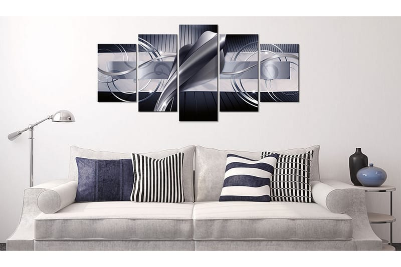 Tavla Steel Cobra 100X50 Blå|Vit - Artgeist sp. z o. o. - Inredning & dekor - Tavlor & konst - Canvastavla