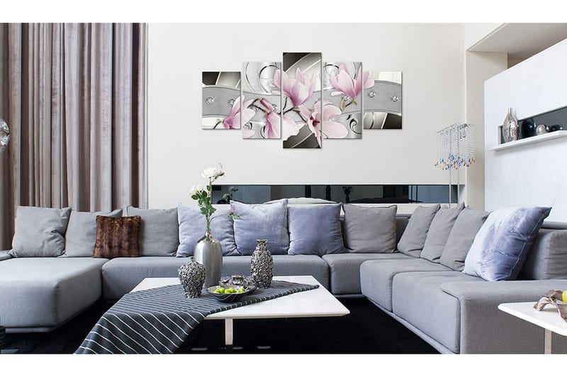 Tavla Steel Magnolias 200X100 Rosa|Vit - Artgeist sp. z o. o. - Inredning & dekor - Tavlor & konst - Canvastavla