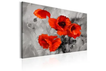 Tavla Steel Poppies 90x60 - Artgeist sp. z o. o. - Inredning & dekor - Tavlor & konst - Canvastavla
