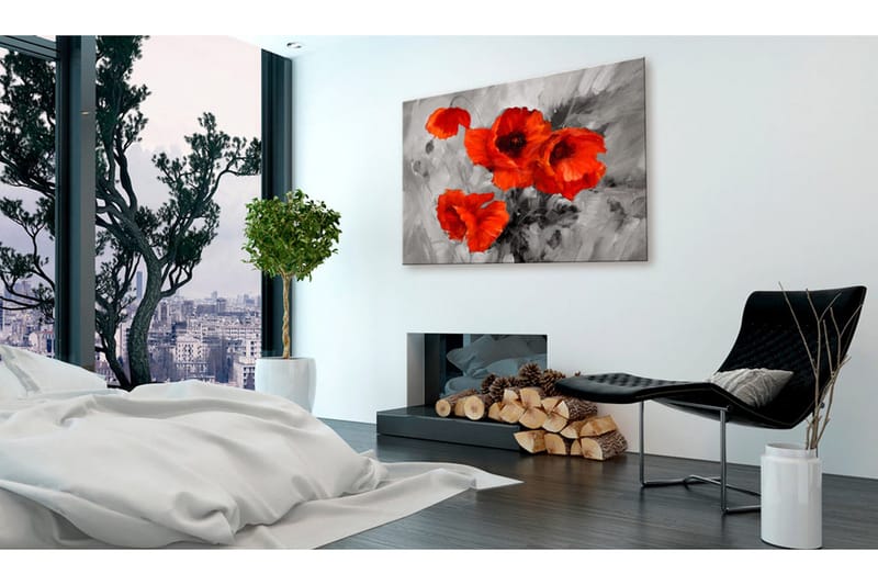TAVLA Steel Poppies 120x80, Artgeist sp. z o. o.