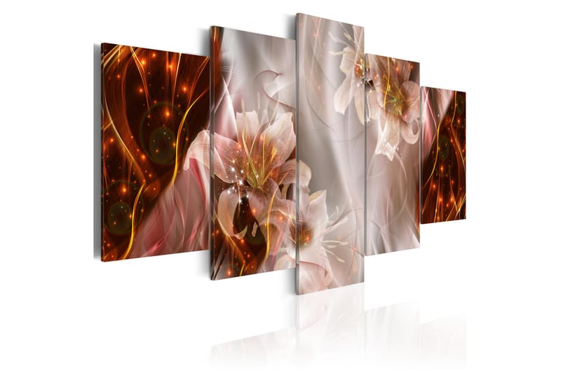 Tavla Stellar Storm 200X100 Rosa|Röd|Beige - Artgeist sp. z o. o. - Inredning & dekor - Tavlor & konst - Canvastavla
