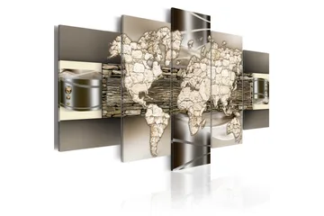 Tavla Stone World 100X50 Beige|Grå