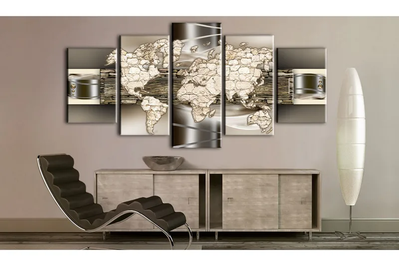 Tavla Stone World 200X100 Grå|Beige - Artgeist sp. z o. o. - Inredning & dekor - Tavlor & konst - Canvastavla