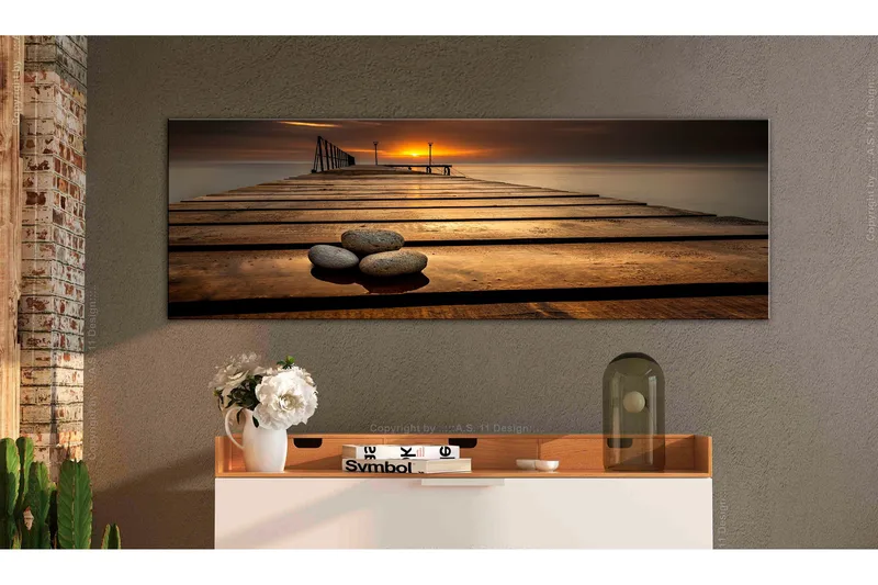 Tavla Stones on the Pier 135x45
