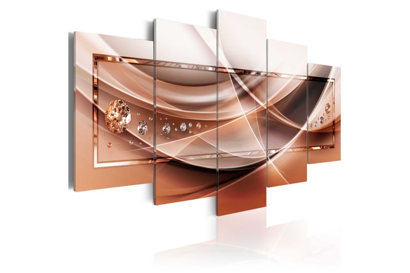 Tavla Stream Of Blaze 100X50 Brun - Artgeist sp. z o. o. - Inredning & dekor - Tavlor & konst - Canvastavla